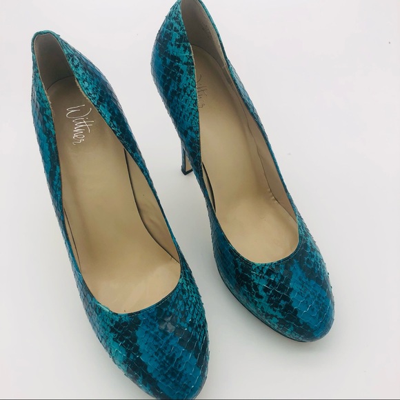 WITTNER Atwell SNAKESKIN leather Stiletto Heel Shoes | Size : 41  ~ NEW - Picture 7 of 15